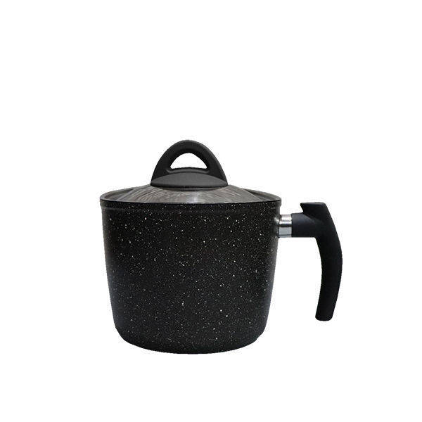 Papilla Turkish Granite Milk Pot - 2.3 L -16 Cm Black