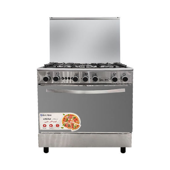 Bilton Gas Cooker 5 Burners Excellence with fan 60*80Cm stainless