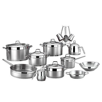 VIVALDI Stainless Steel Set 21 Pieces with steel hand