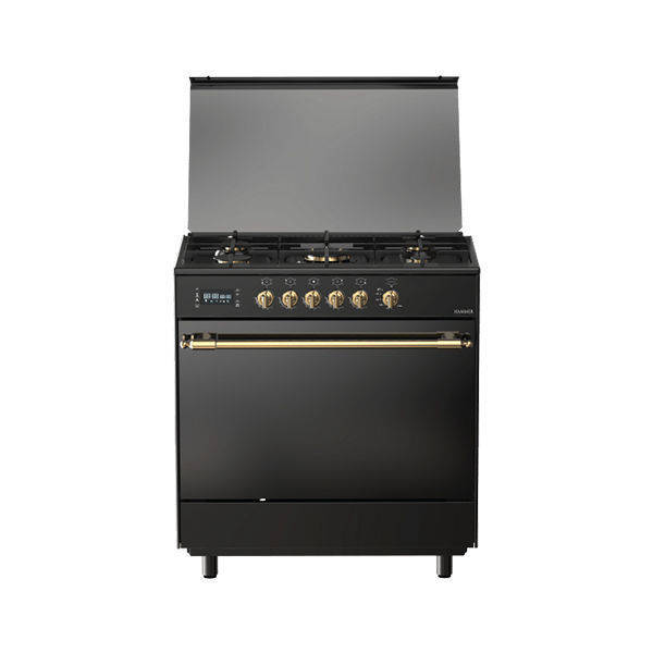 Fresh Gas Cooker Hammer Rustic 5 Burners 90*60 cm Touch black with grill - 500009995