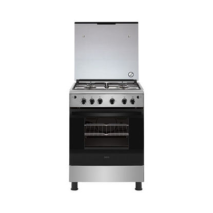 Zanussi steelplus 4-burner gas cooker with gas oven ZCG622A6XA	
