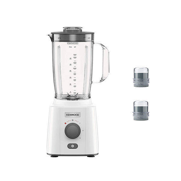 Kenwood Blender with 2 Mill, 650 Watt, White -  BLP41.FO
