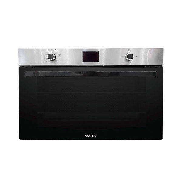 White Line Gas oven built-in 90x60 cm Digital - stainless steel - WL BIO 90IX