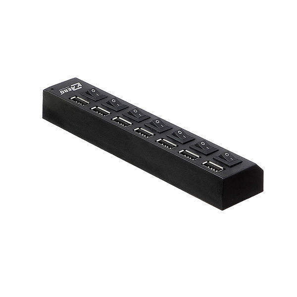 Zero high quality high speed usb hub 7 slots - black	