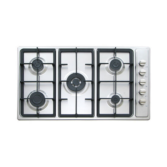Picture of Kitchen Line Gas Hob Built-in 5 Burners 90 Cm Stainless Steel