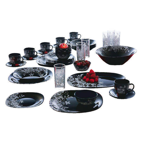 Luminarc Arcopal 44 Pieces EDEN Silver