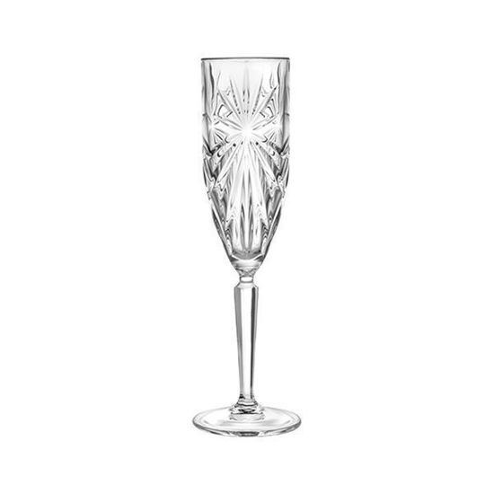 RCR Crystal Oasis Water Glass cups set Flute , 6 Pieces - 160ml