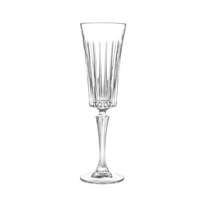 RCR Crystal timeless Calice Water Glass cups set Flute , 6 Pieces - 210 ml