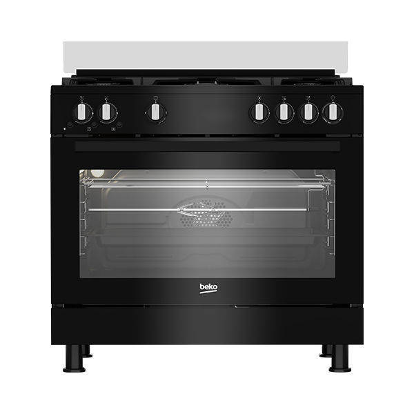 Beko Gas Cooker 5 Burners 60*90 cm Black GGR 15115 DX NB