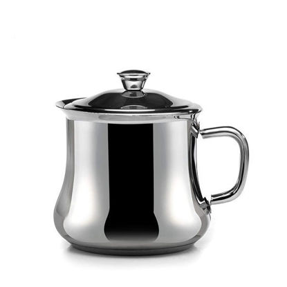 Zahran Classic Milk Pot with Handle Size 14cm Stainless Steel