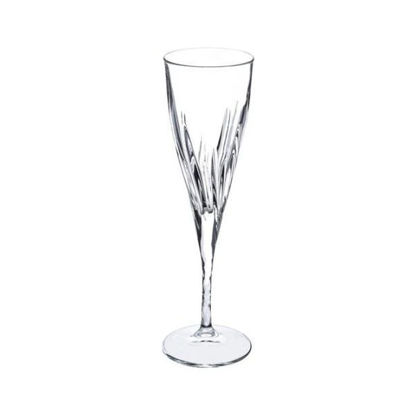 RCR Crystal fluente Water Glass cups set Flute , 6 Pieces - 190 ml