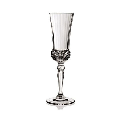 RCR Crystal Aurea Water Glass cups set Flute , 6 Pieces - 140 ml