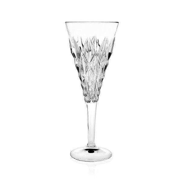 RCR Crystal Enigma Water Glass cups set Flute , 6 Pieces - 210 ml