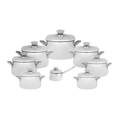 El Dahan Bombe Aluminum Sets 8 Pieces with Stainless Steel hand Size (14-30)