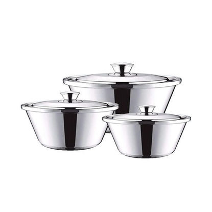 El Dahan Aluminum Sets conical pot 10 pieces Size (18-38)