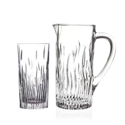 RCR Crystal Fire Water Glass Set with flask , 7 Pieces