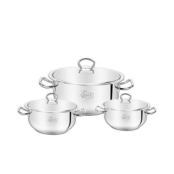 Zinox Cookware Set of 6 Pieces -Pots Size14/16/18