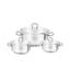 Zinox Cookware Set of 6 Pieces -Pots Size14/16/18