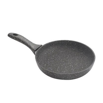 Saflon Granite frying pan Size 18 Grey circular