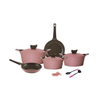 Neoflam Ceramic cookware set 10 piece pink
