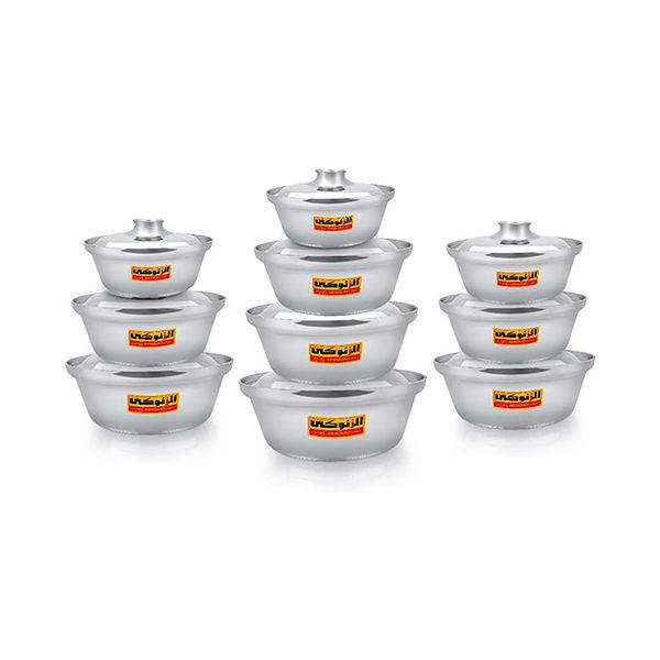 El-zenouki Aluminum power shawarma Sets 10 Pieces (22-40)