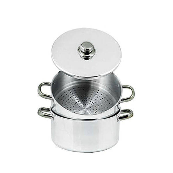 El Zenouki Power Aluminum Steaming Pot 32 cm, Silver