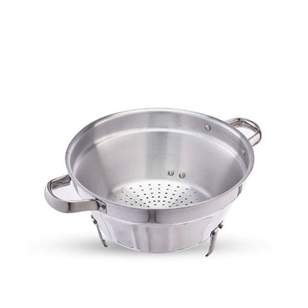 El-zenouki Aluminum colander with stands And Estelle's hand Size 30 cm	