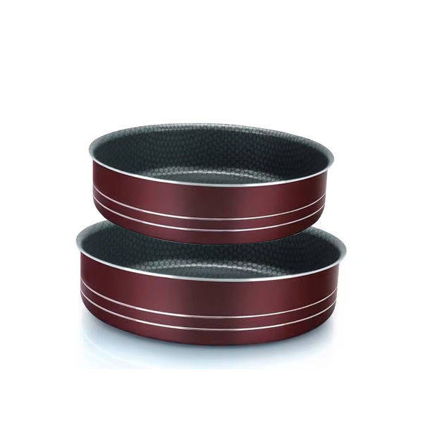 Trueval Round tray Tefal Set 2 Pieces Dark Red