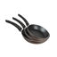 Trueval tefal Frying Pan Set, 3 Pieces - Dark Red	