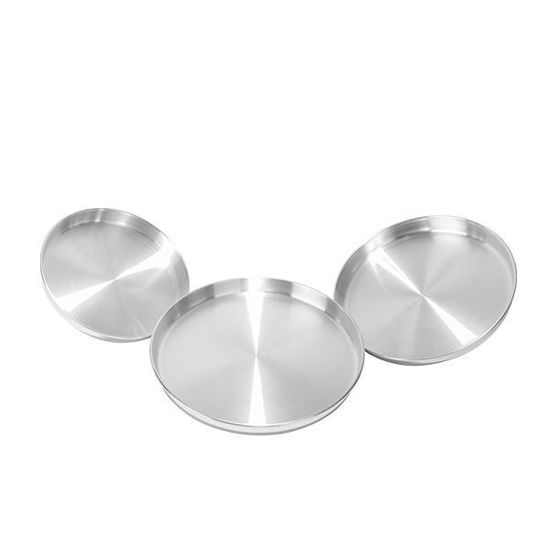 Al Ahram Aluminum pizza pan Set 3 Pieces Size 26-30-34 cm