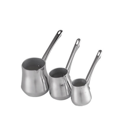 Al Ahram Aluminium Coffee Pot Set 3 Pieces With Stainless Hand