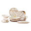 Nour Al Mostafa 35 Pieces Thermal porcelain Dinner Set White - 1922