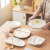 Nour Al Mostafa 35 Pieces Thermal porcelain Dinner Set White - 1922