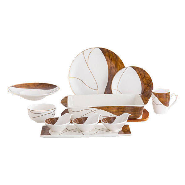 Nour Al Mostafa 36 Pieces Dinner Set White