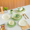 Nour Al Mostafa 31 Pieces Dinner Set Beige-Mint Green