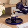 Nour Al Mostafa Thermal Porcelain Tea Set 17 Pieces - Swan Blue