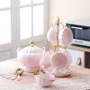 Nour Al Mostafa porcelain Soup Set 17 Pieces ROYAL Pink