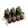 Nour Al Mostafa Spice box set 11 Pieces SUPER CLASSIC Dark Green