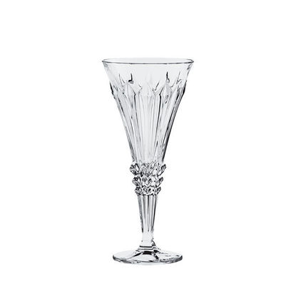 Bohemia Crystal Water Glass cups set Flute , 6 Pieces , 91