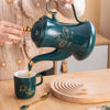 Nour Al Mostafa Thermal Porcelain Tea Set 17 Pieces - Swan Green