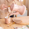 Nour Al Mostafa Thermal Porcelain Tea Set 17 Pieces - Swan Pink