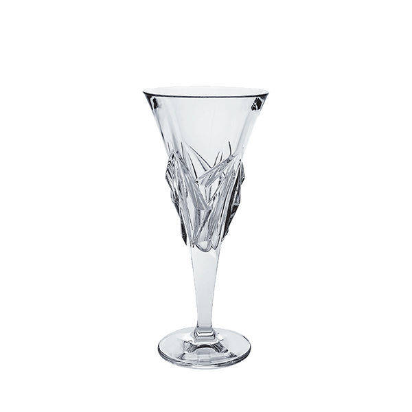 Bohemia Crystal Water Glass cups set Flute , 6 Pieces , 45