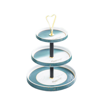 Nour Al Mostafa Cake Stand 3 Doors happiness Blue