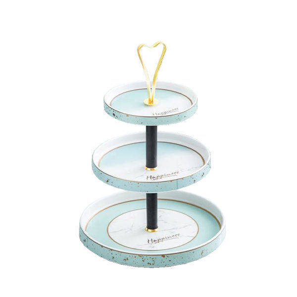 Nour Al Mostafa Cake Stand 3 Doors happiness Baby Blue