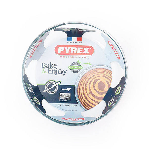 El-Iraqi Company | Pyrex Classic Round Cake Pan Size 26 cm Clear