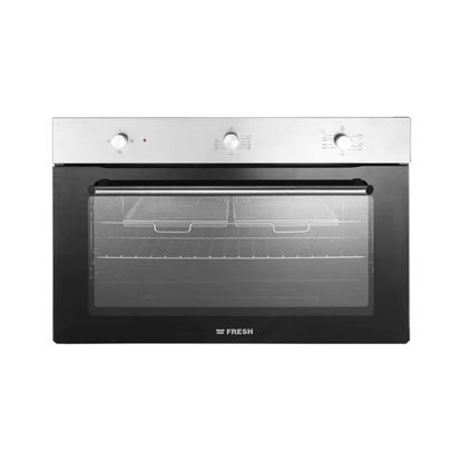 Fresh Built-in Oven, Gas / Electric, 90 cm - Silver Black - 9661