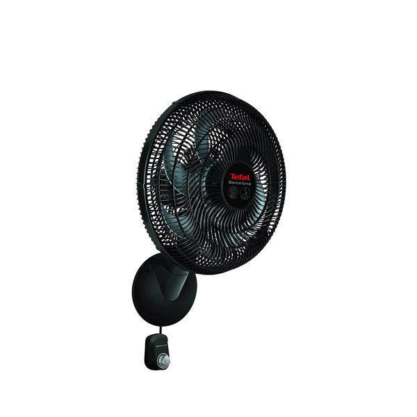 Tefal Silence Force Wall Fan, 16 Inch, Black - VG4150EE