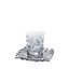 Bohemia Crystal TEA Glass cups set By the plate , 6 Pieces , 338	