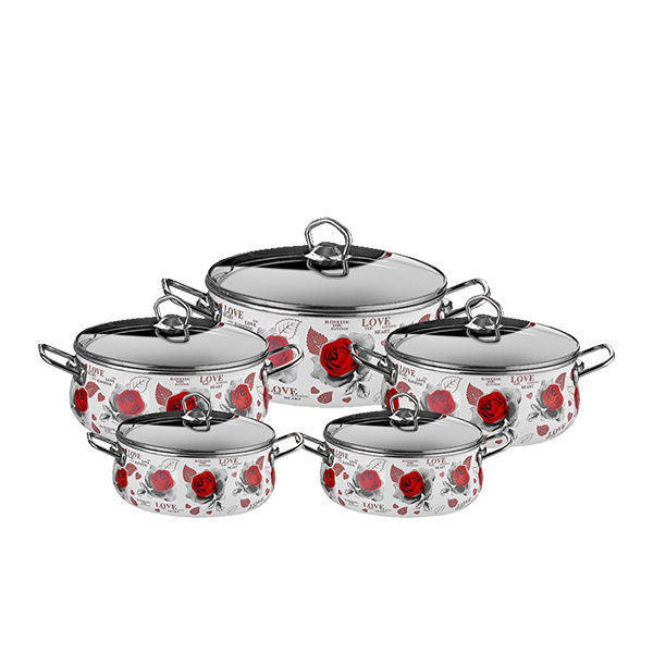Netlon Turkish Tefal Cookware Set 10 Pieces White-61