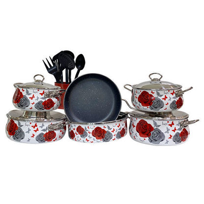 Netlon Turkish Granite Cookware Set 17 Pieces with distribution kit White-57